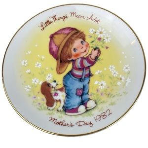 Vintage Avon 1982 Little Things Mean A Lot Small Dining Plate